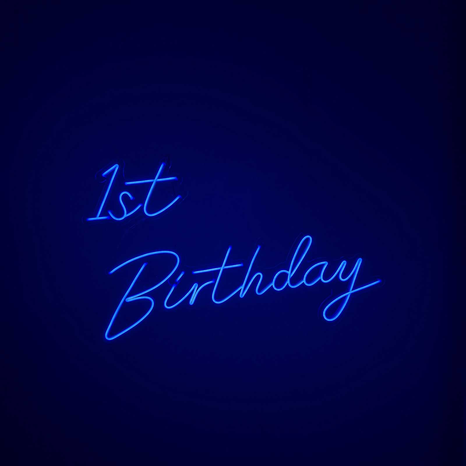 "1st Birthday" Neon Sign