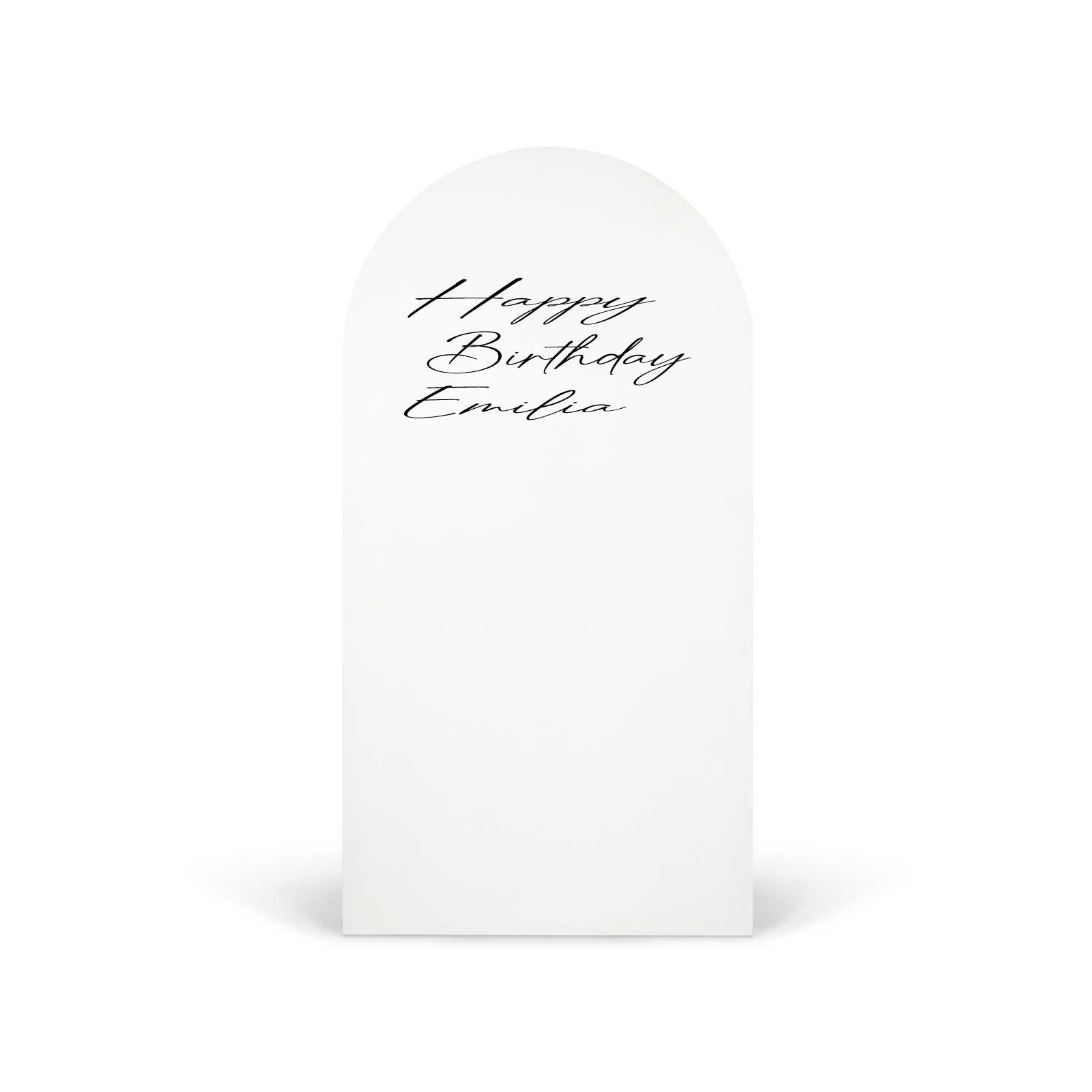 "Happy Birthday Emilia" Decal
