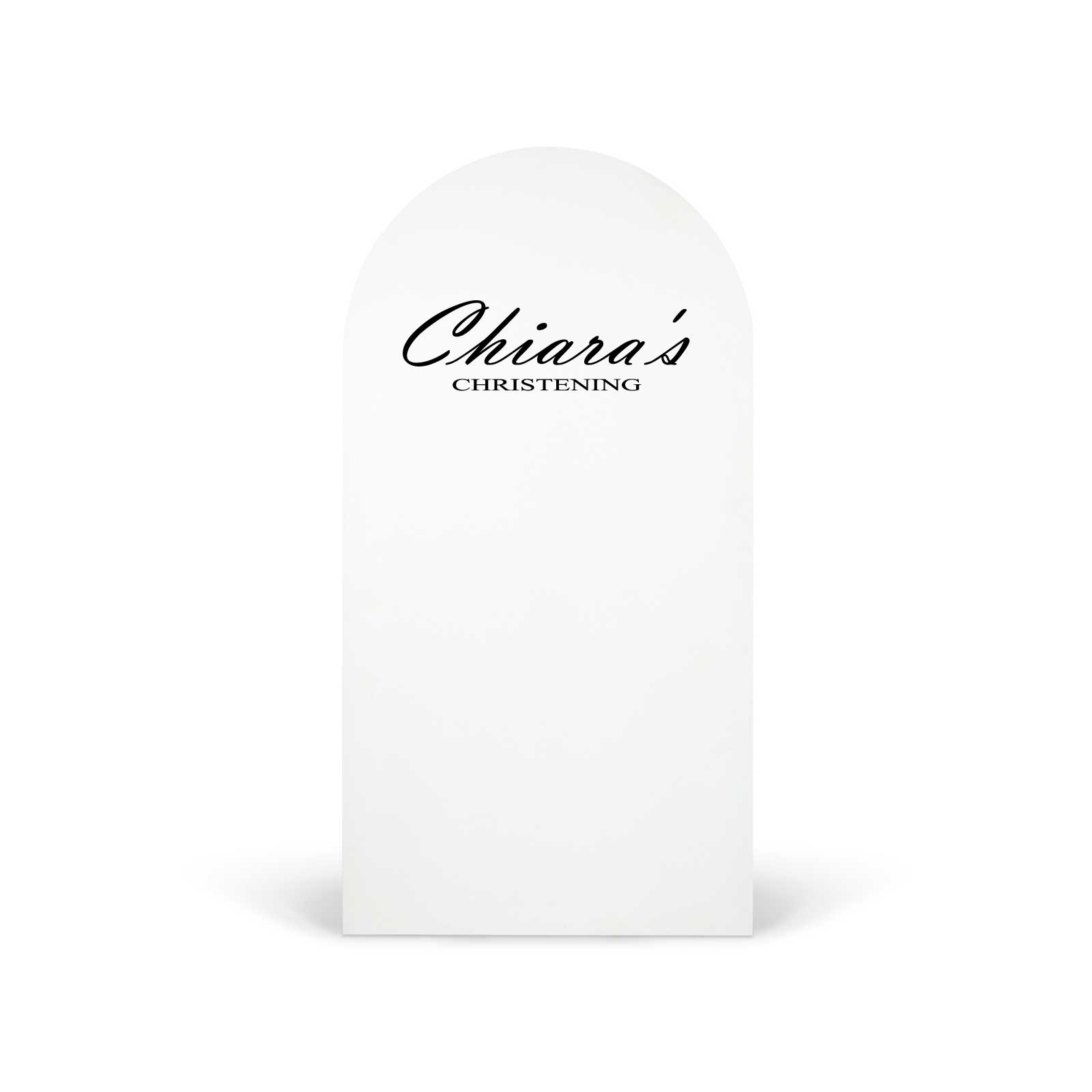 "Chiara's Christening" Decal