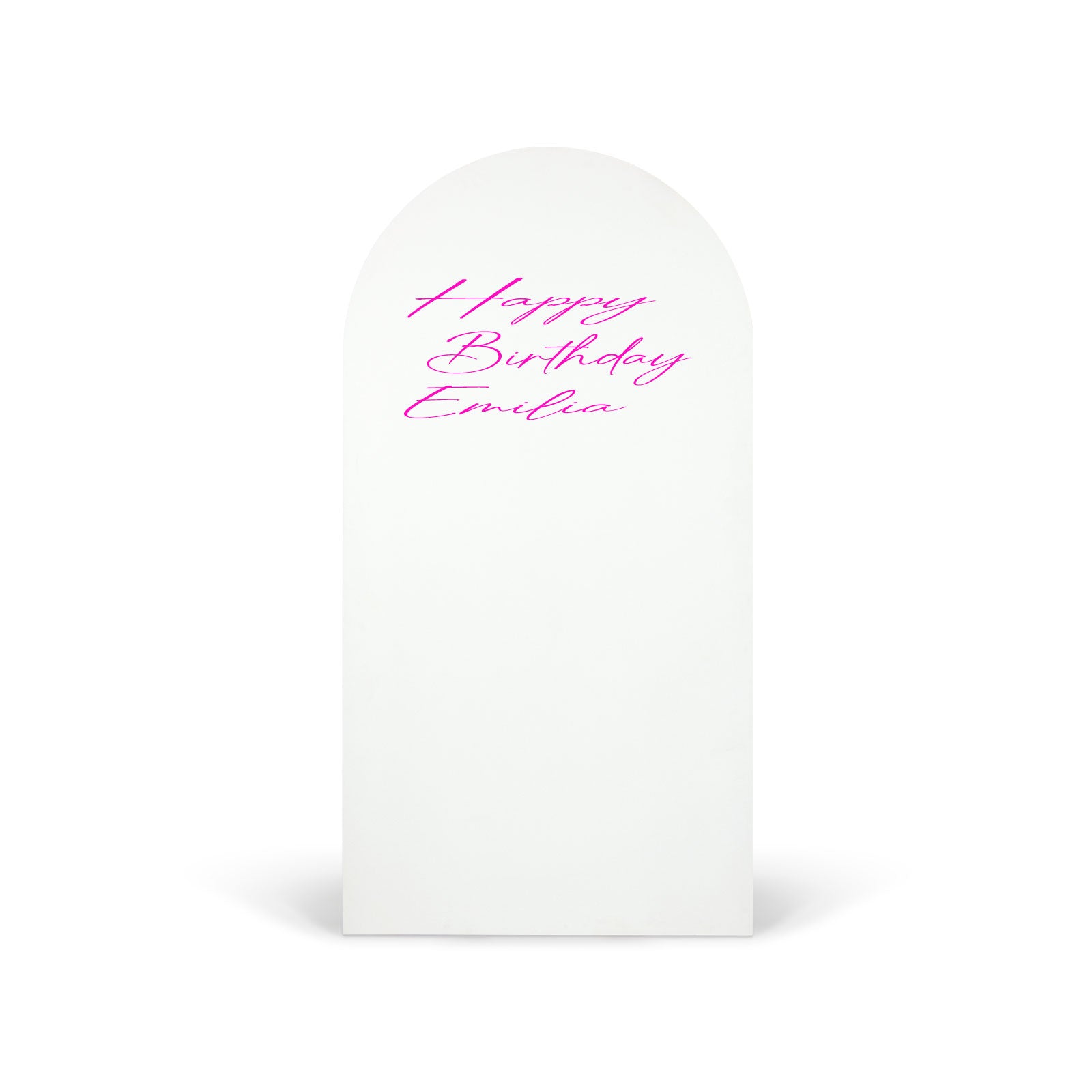 "Happy Birthday Emilia" Decal