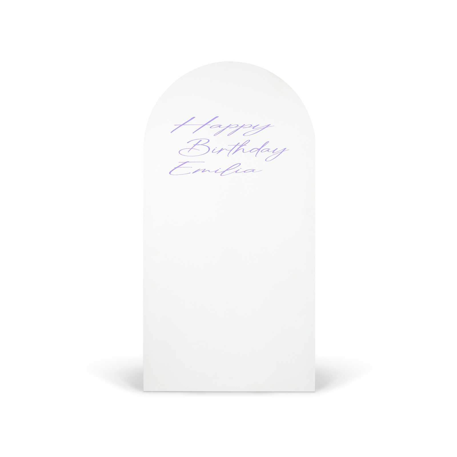 "Happy Birthday Emilia" Decal