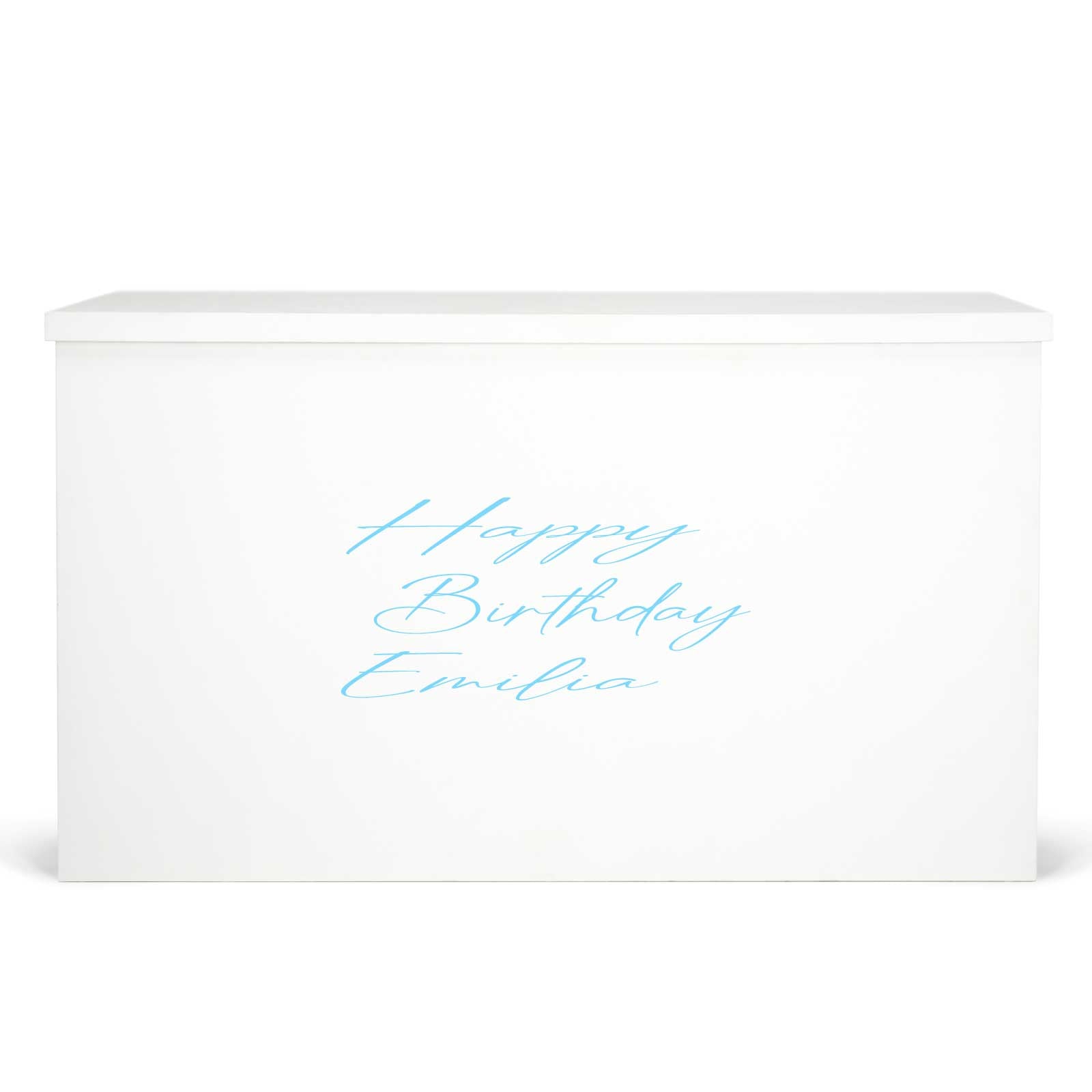 "Happy Birthday Emilia" Decal