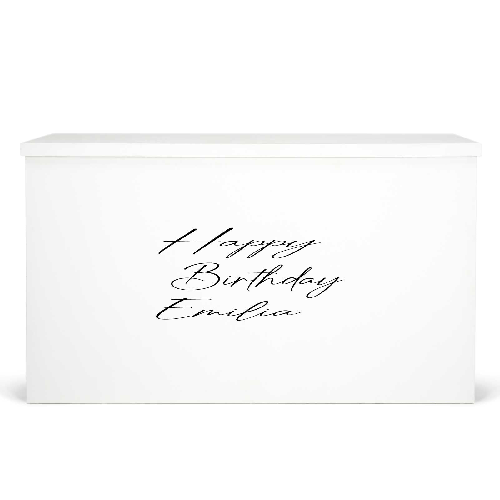 "Happy Birthday Emilia" Decal