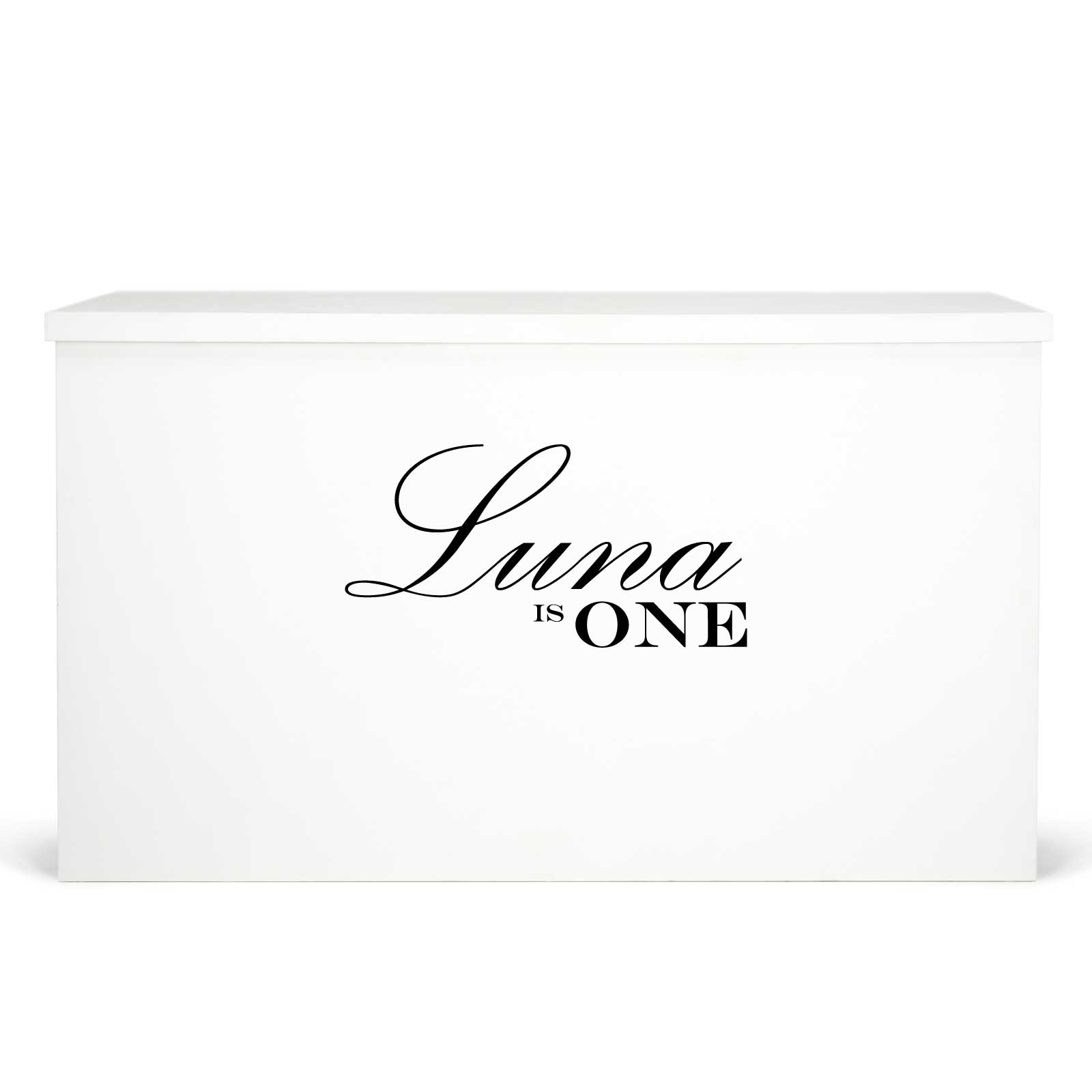 "Luna is One" Decal