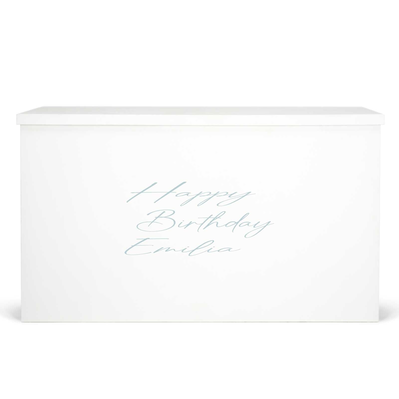 "Happy Birthday Emilia" Decal