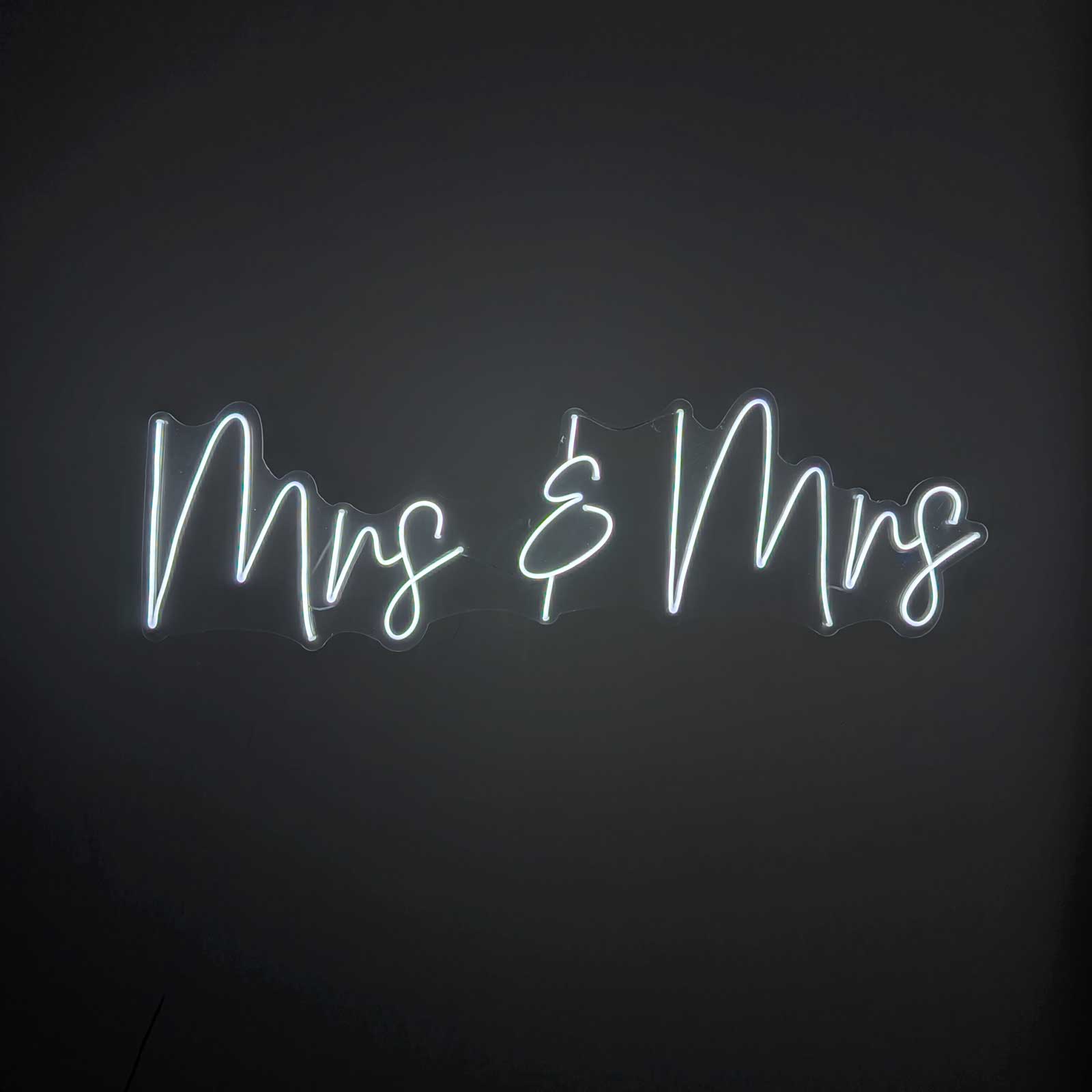 "Mrs & Mrs" Neon Sign