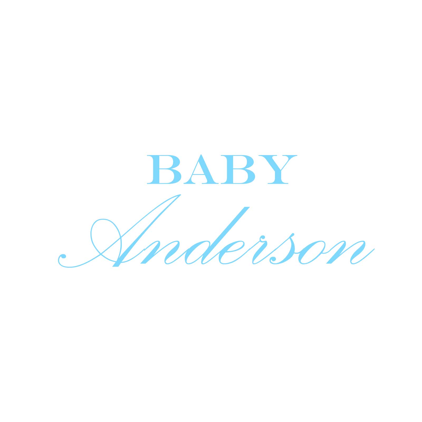 "Baby Anderson" Decal