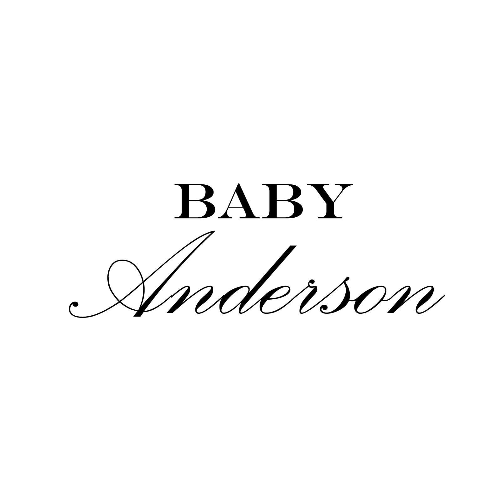 "Baby Anderson" Decal