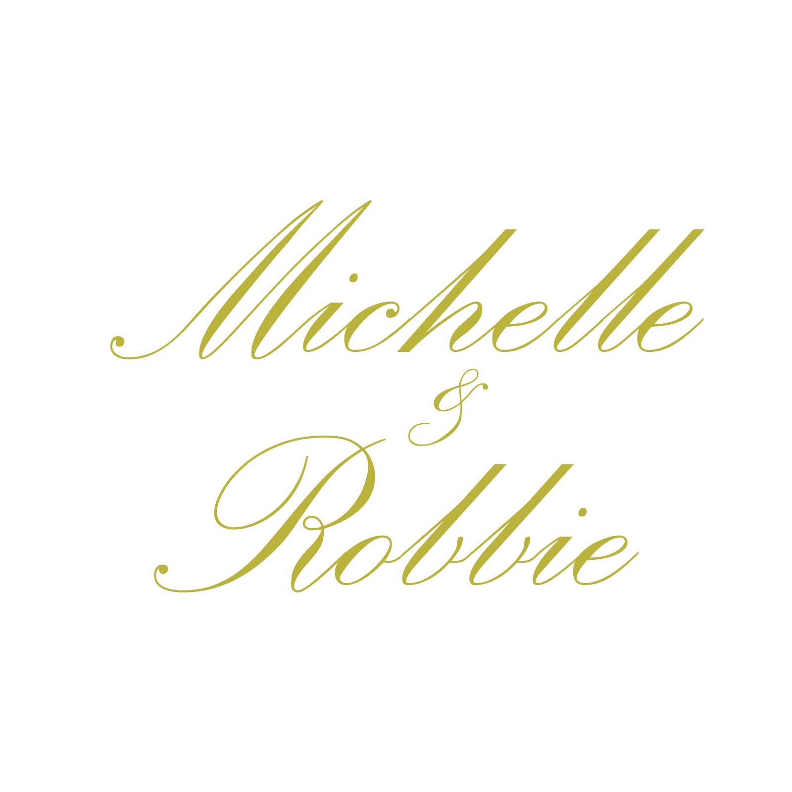 "Michelle & Robbie" Decal