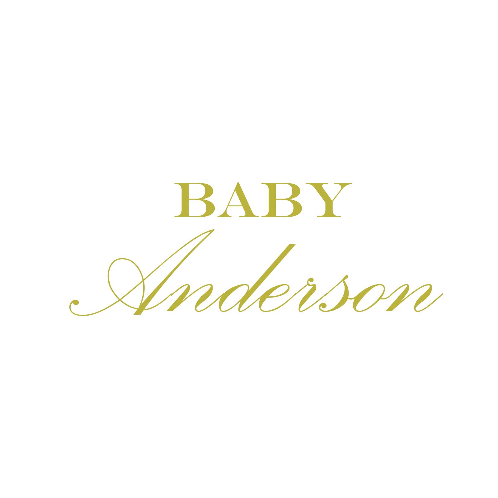 "Baby Anderson" Decal