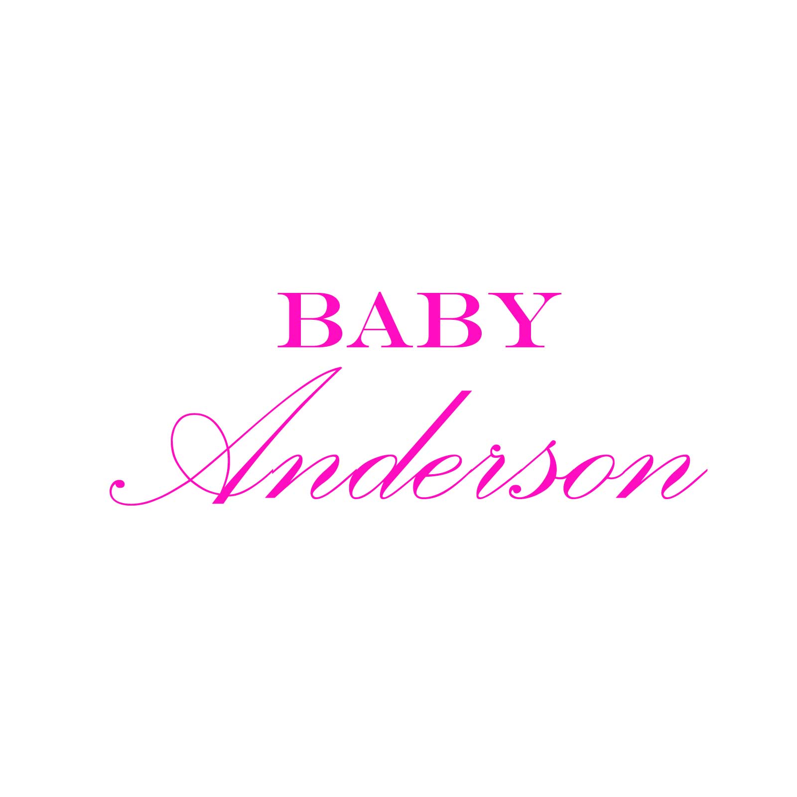 "Baby Anderson" Decal
