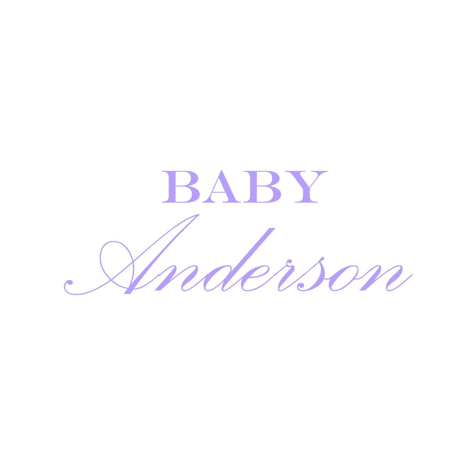 "Baby Anderson" Decal