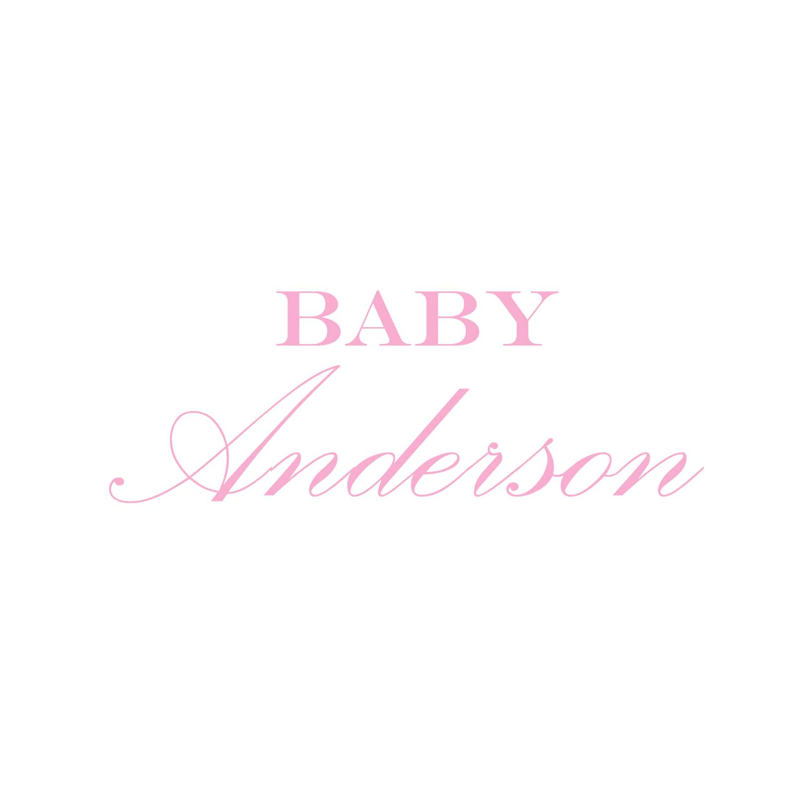 "Baby Anderson" Decal