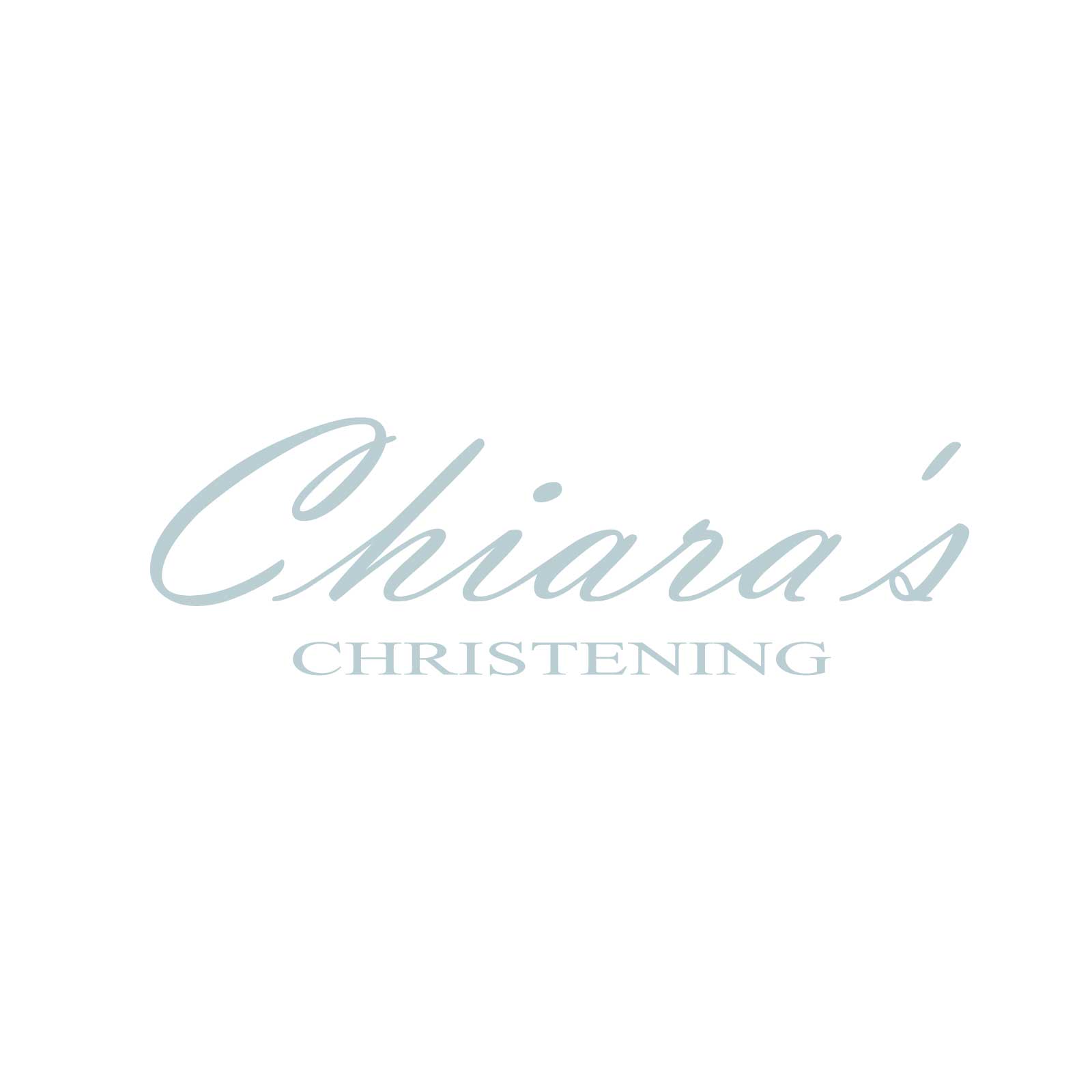"Chiara's Christening" Decal