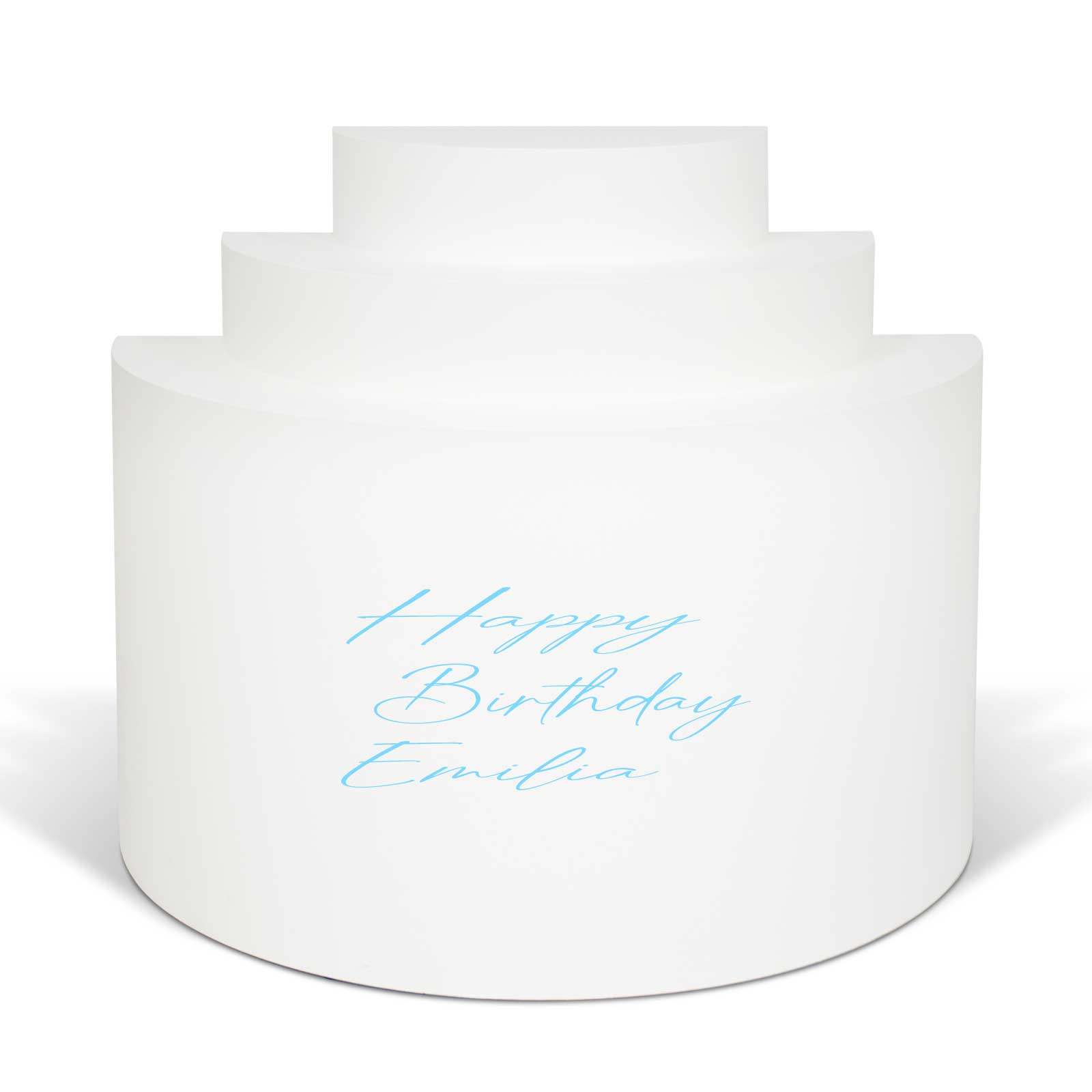 "Happy Birthday Emilia" Decal