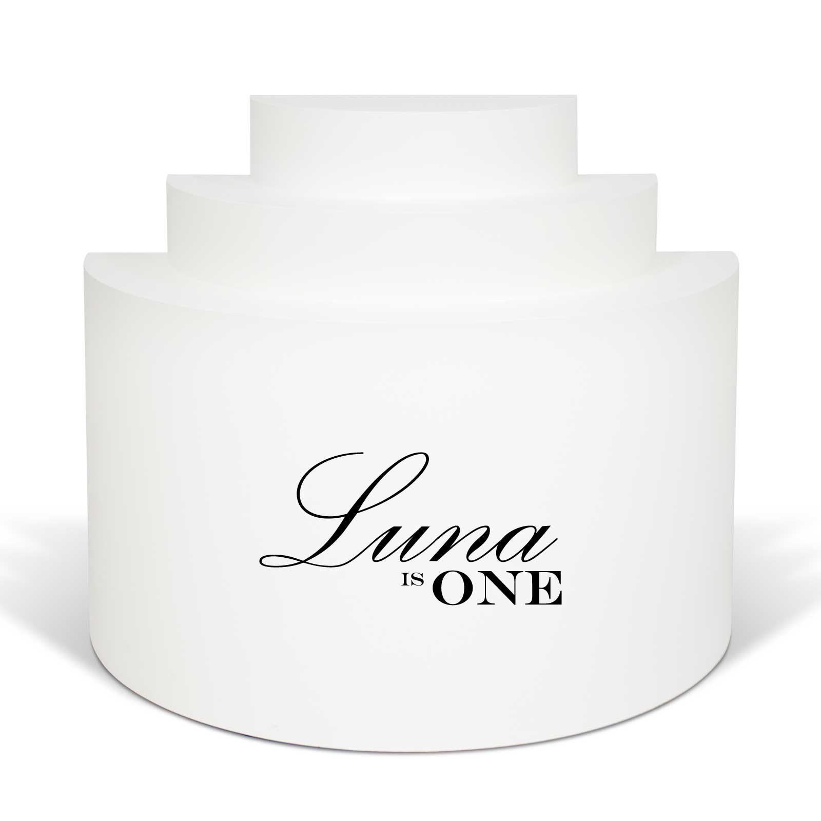 "Luna is One" Decal