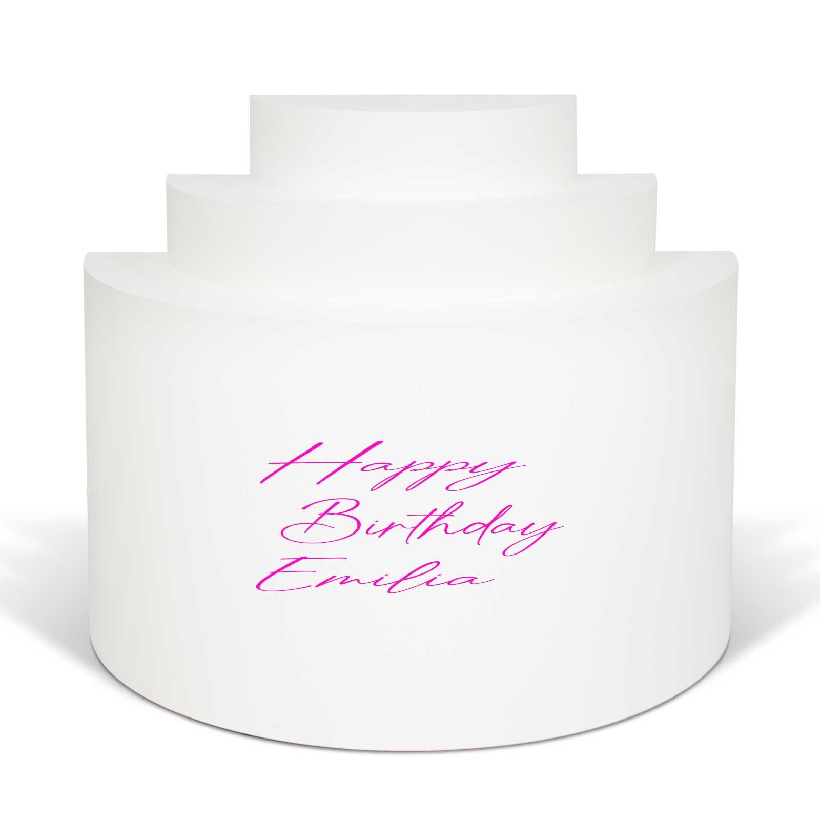 "Happy Birthday Emilia" Decal