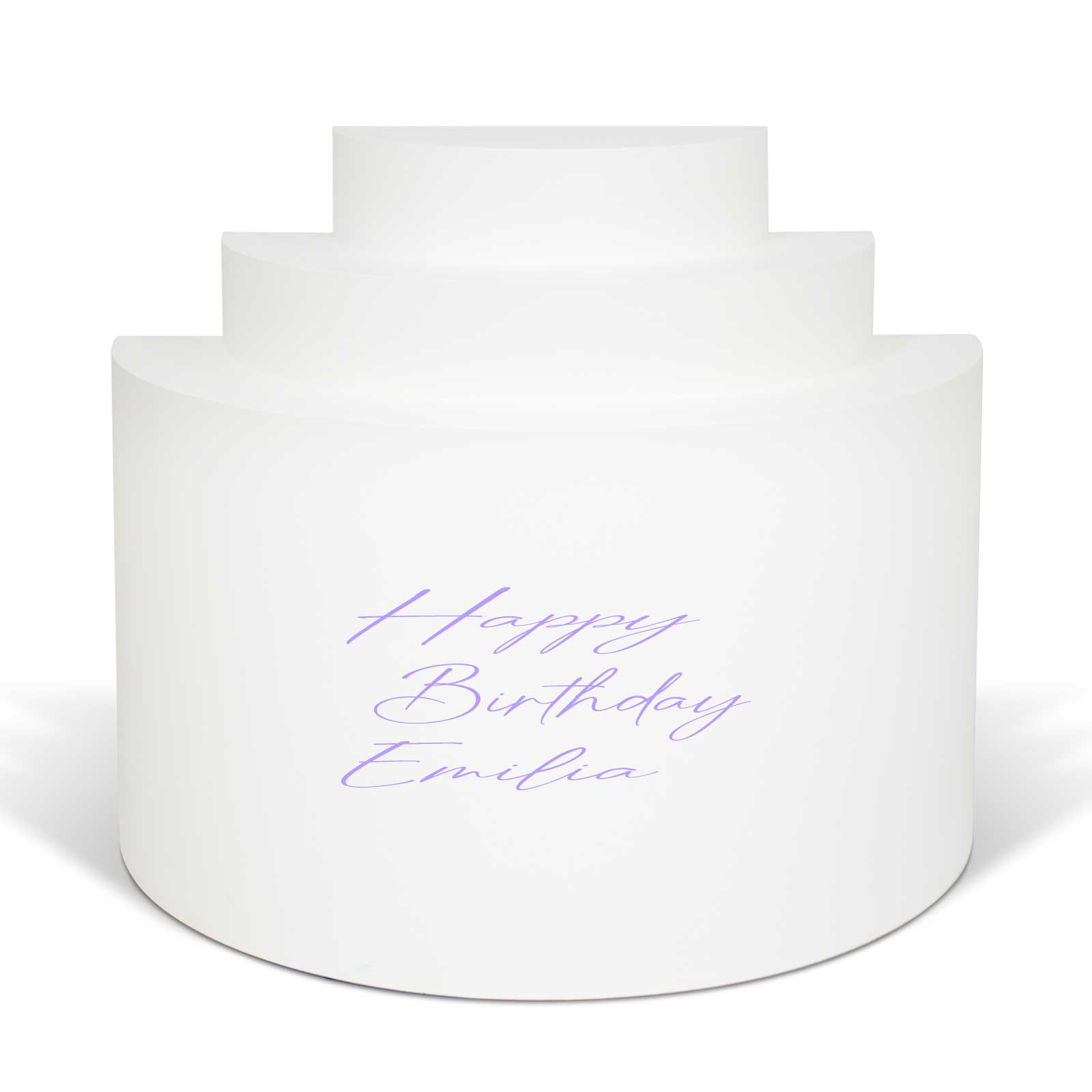 "Happy Birthday Emilia" Decal