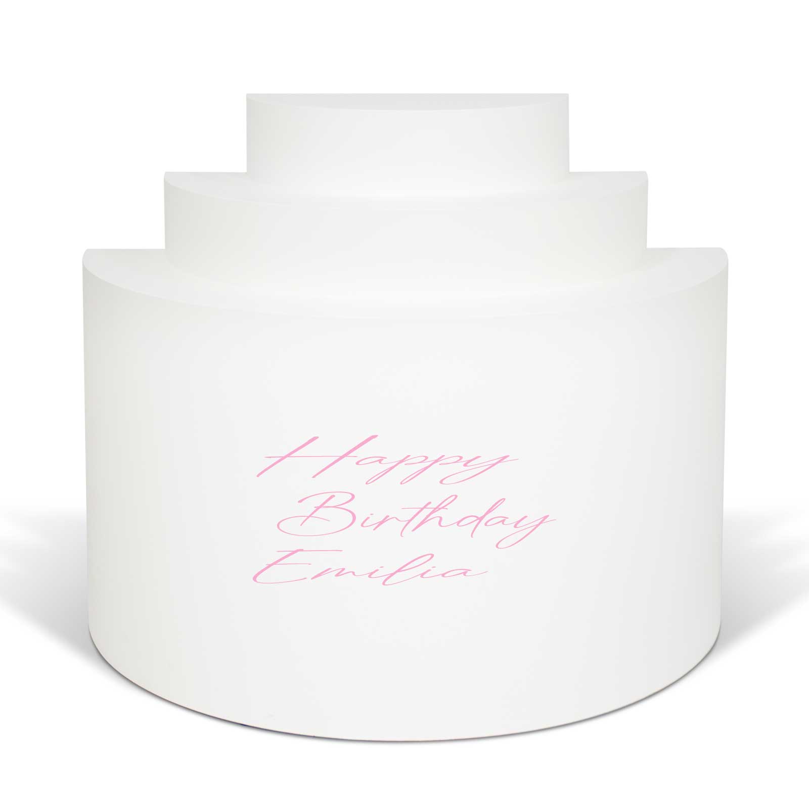 "Happy Birthday Emilia" Decal