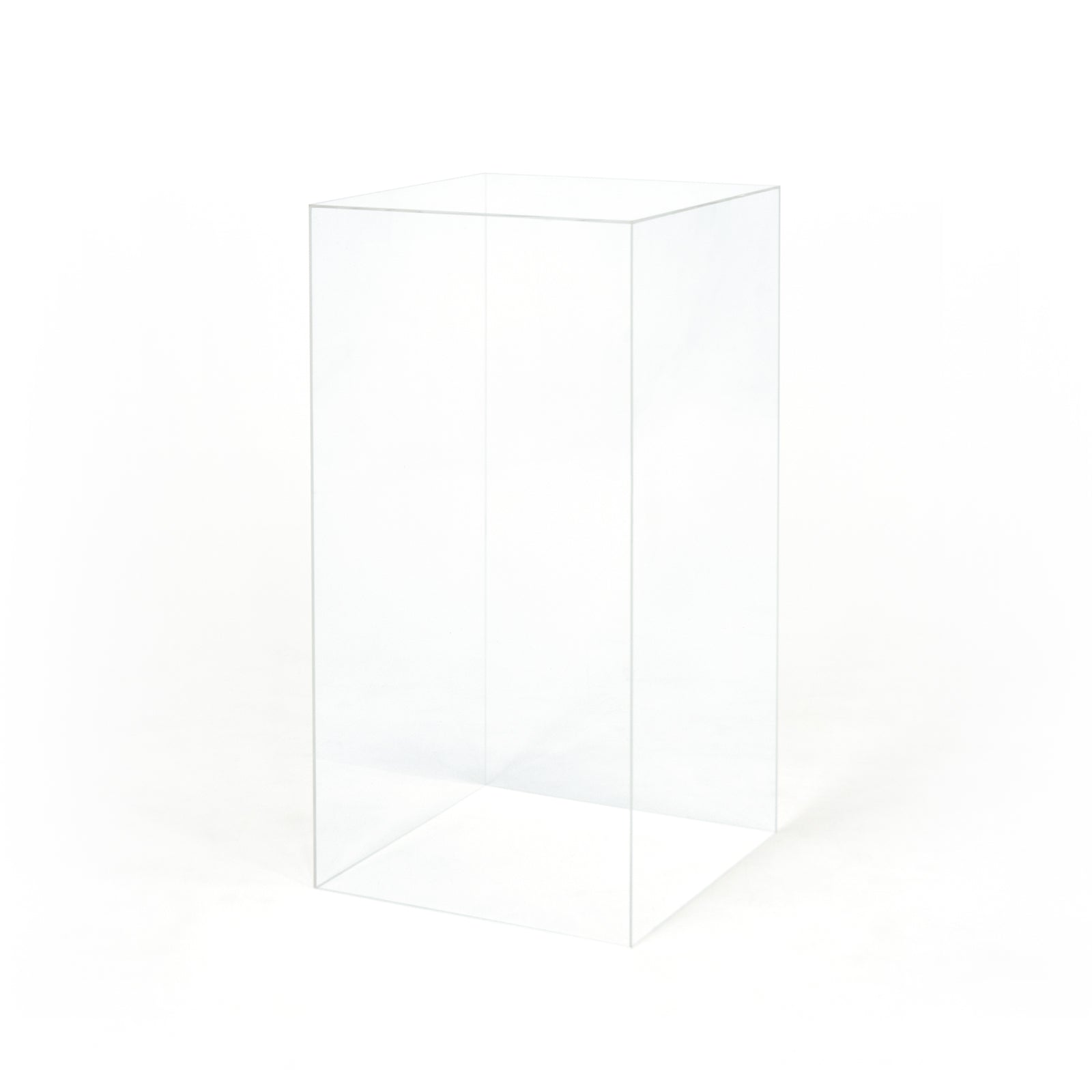 Clear Square Cake Plinth