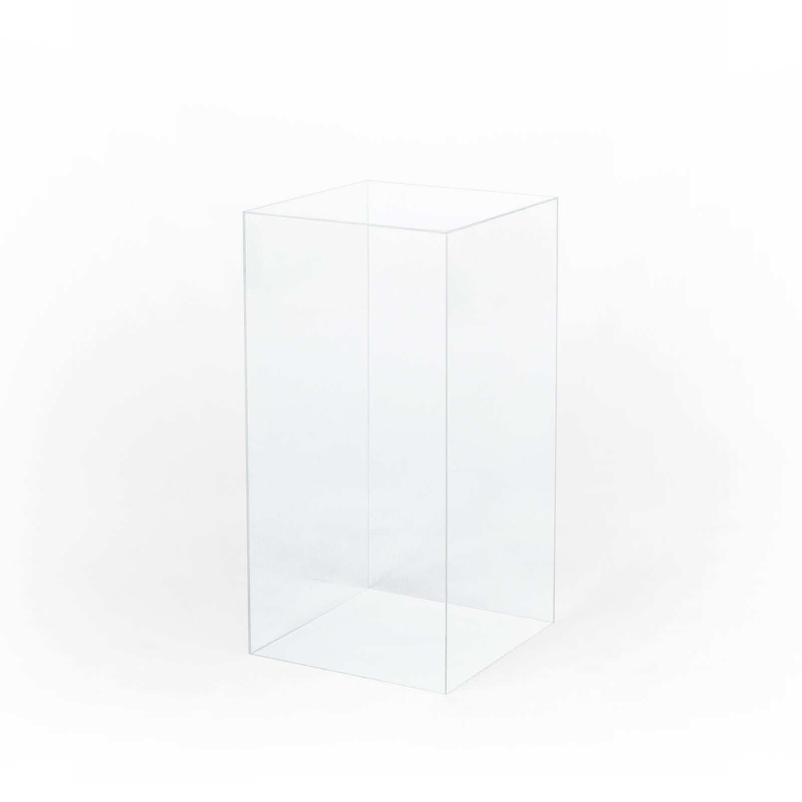 Clear Square Cake Plinth
