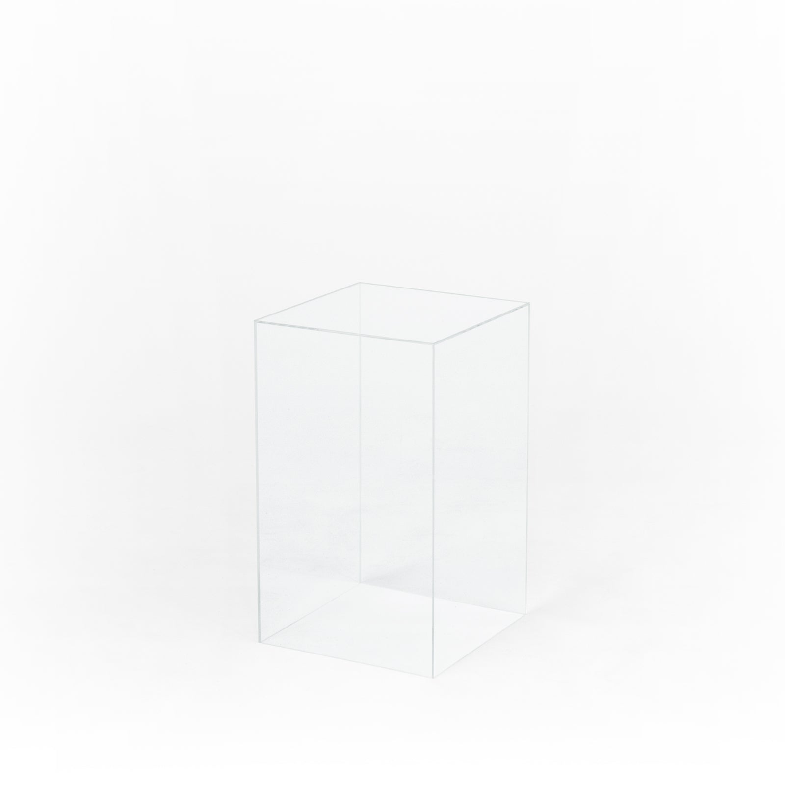 Clear Square Cake Plinth