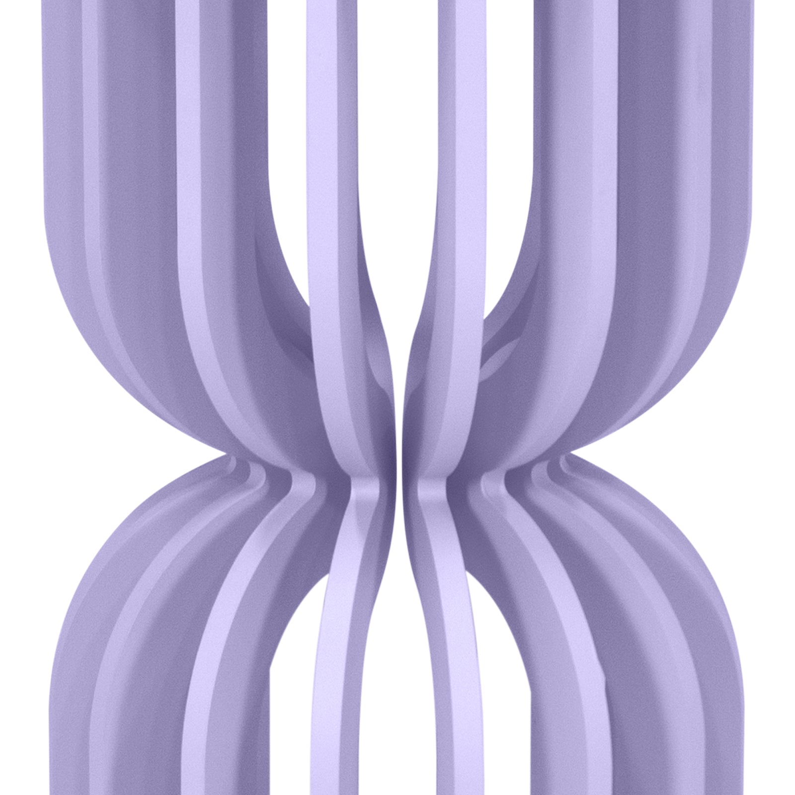 Lilac Slatted Hour Glass Cake Plinth