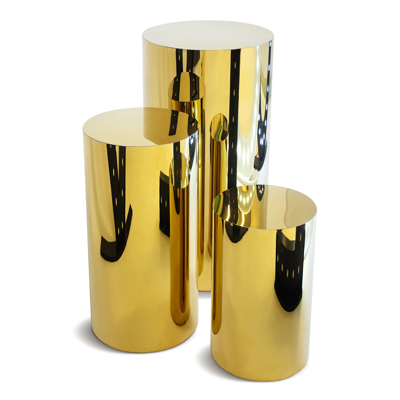 Gold Round Cake Plinth