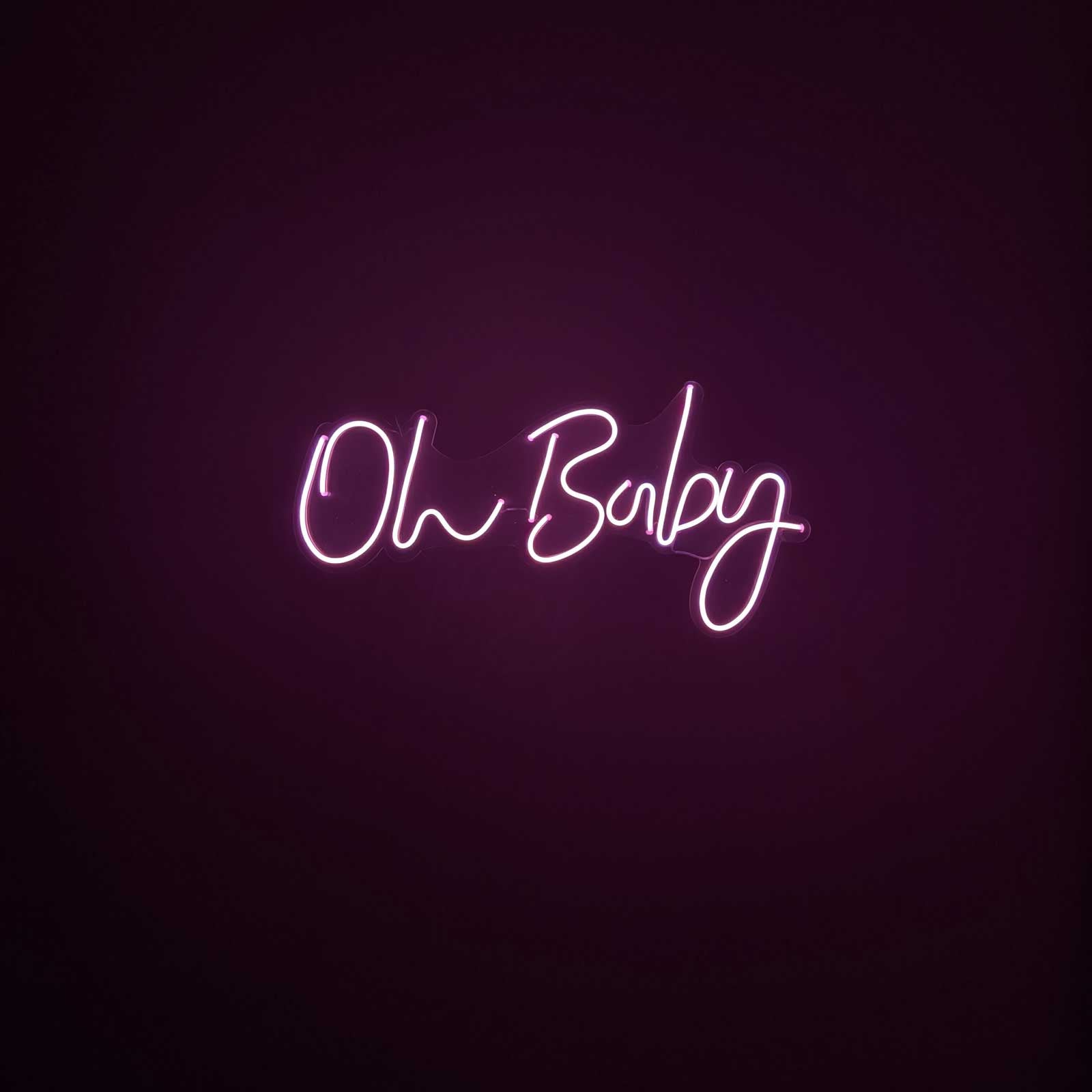 "Oh Baby" Neon Sign