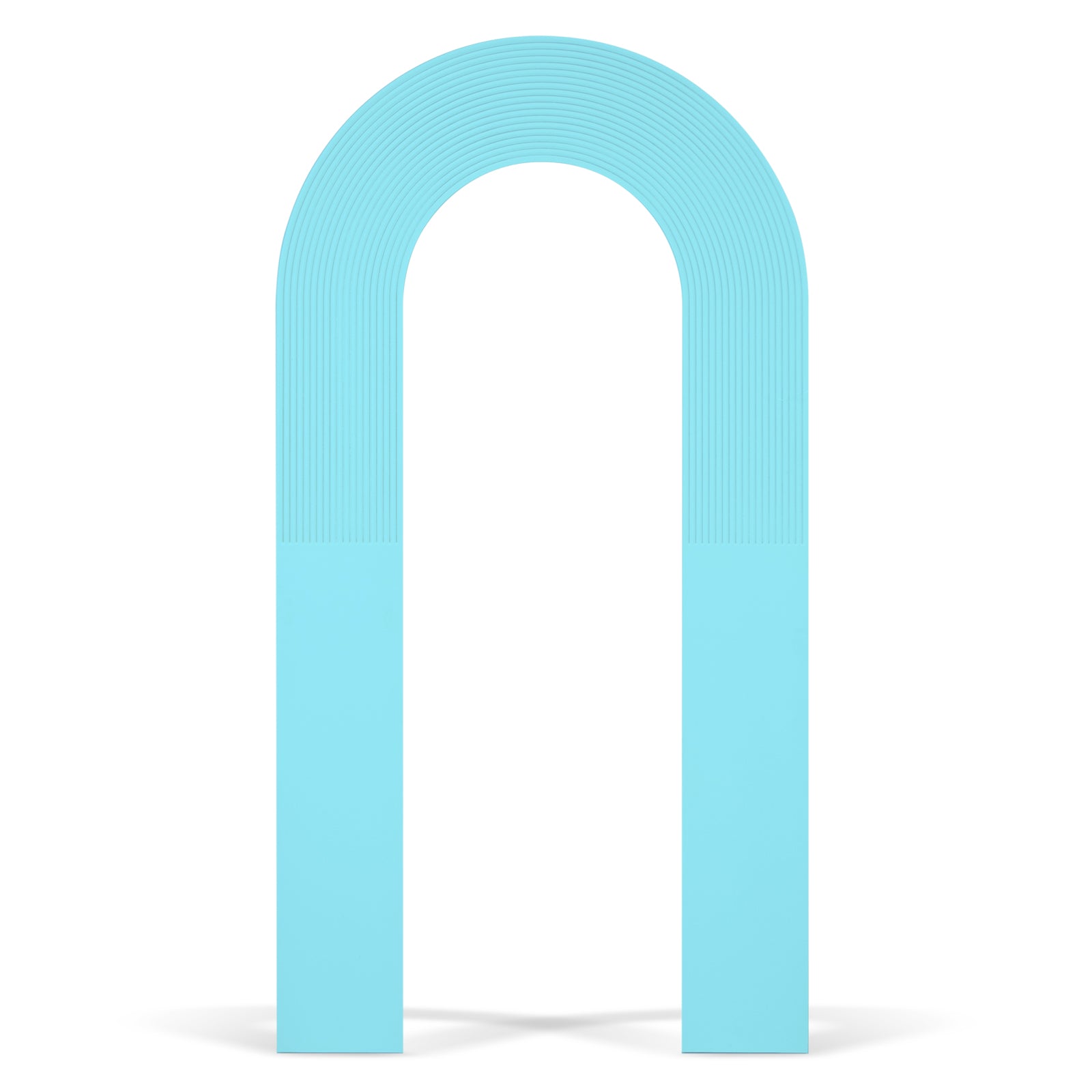 Blue Half Ripple Hollow Arch Backdrop