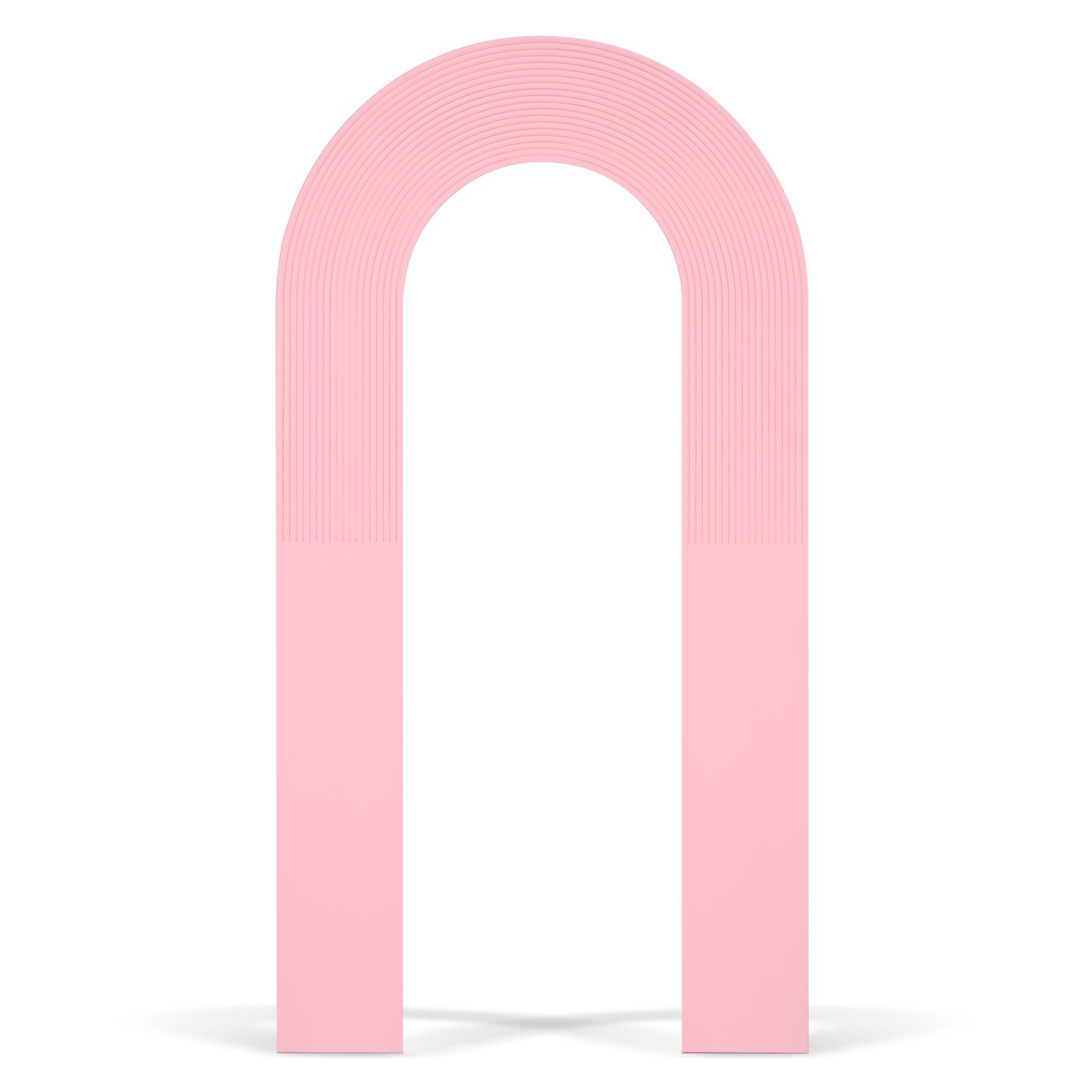 Pink Half Ripple Hollow Arch Backdrop