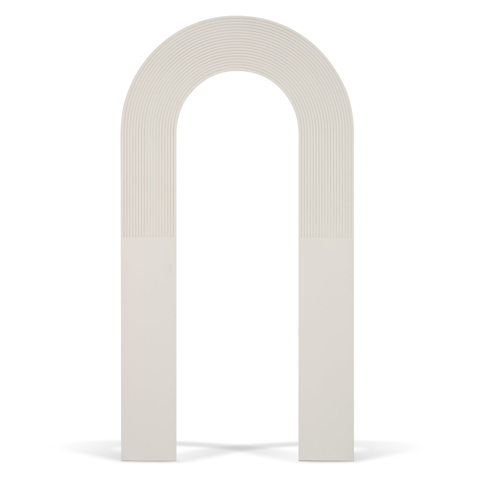 Beige Half Ripple Hollow Arch Backdrop