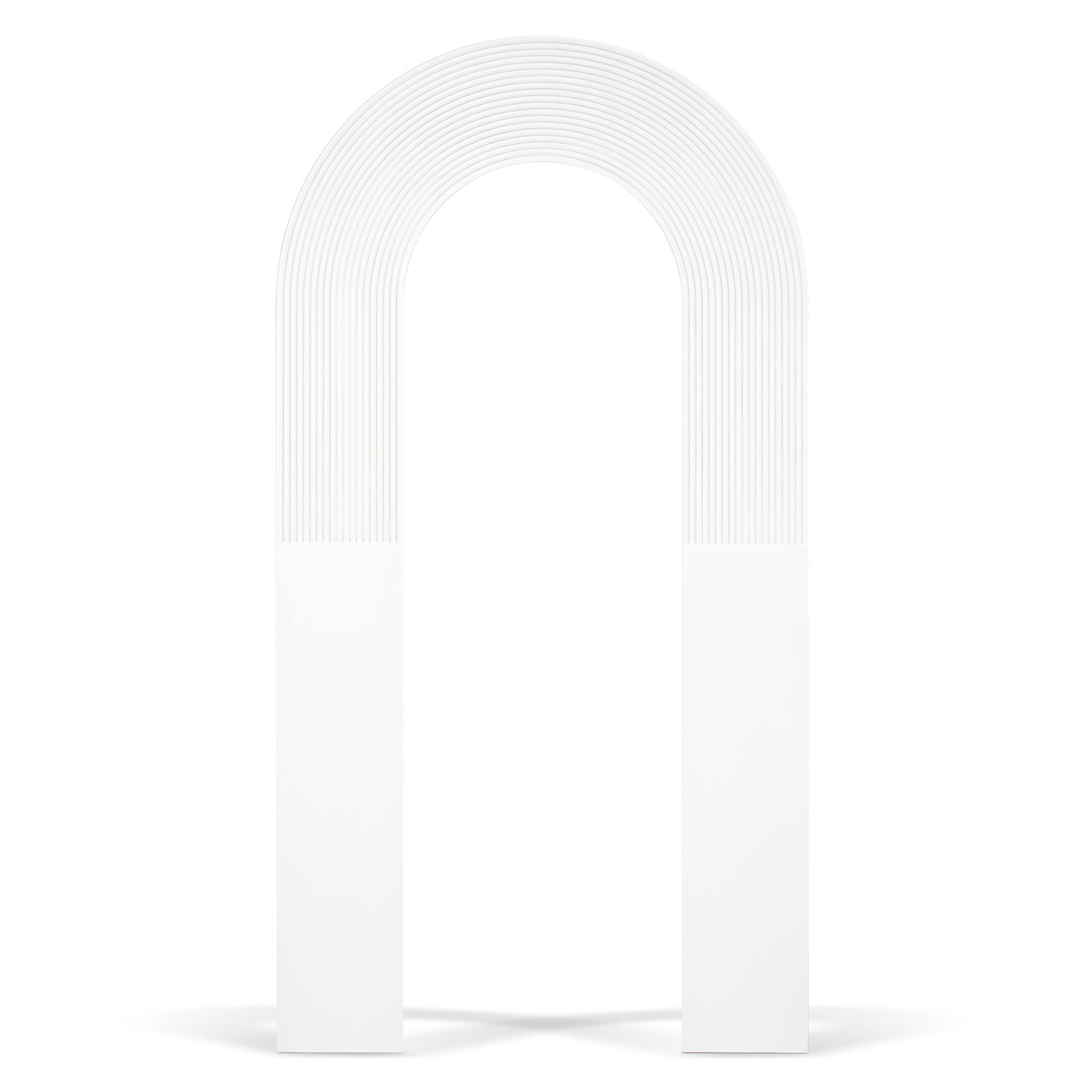 White Half Ripple Hollow Arch Backdrop
