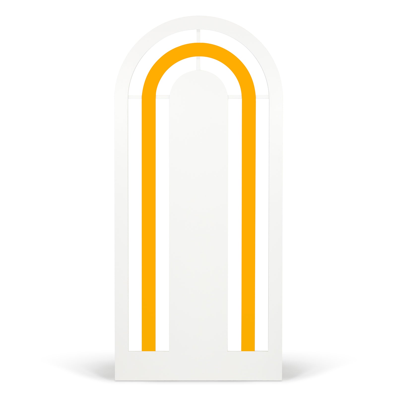 White & Yellow Rainbow Arch Backdrop