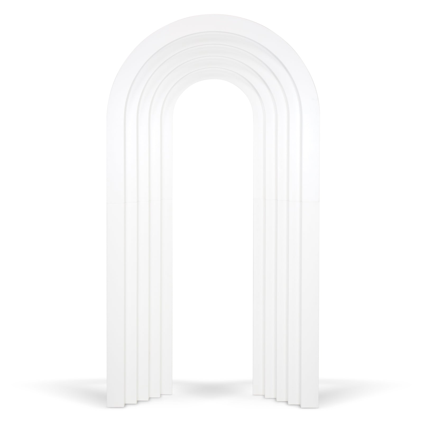 White Step Arch Backdrop