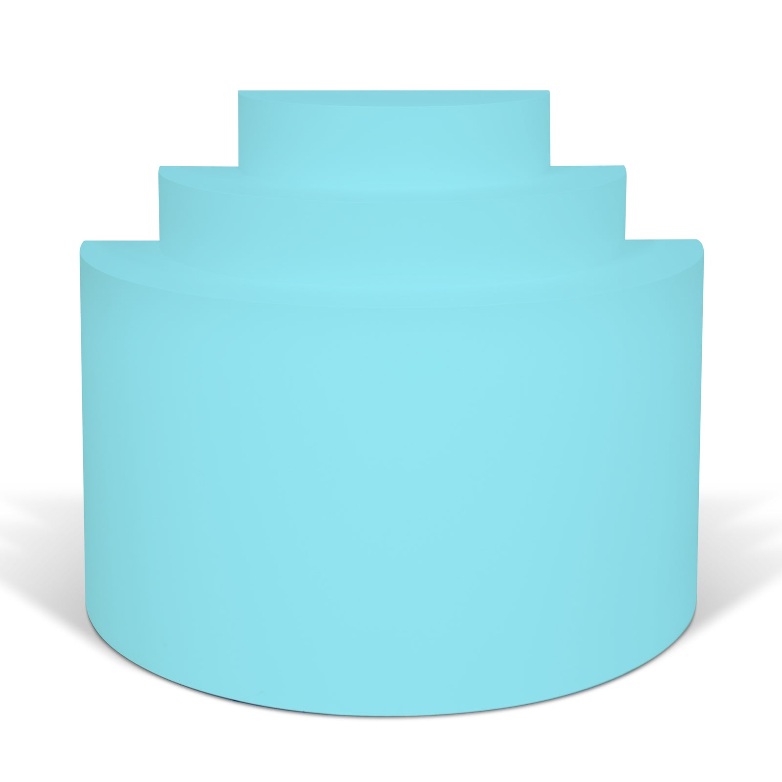 Blue Three Tier Cake Plinth