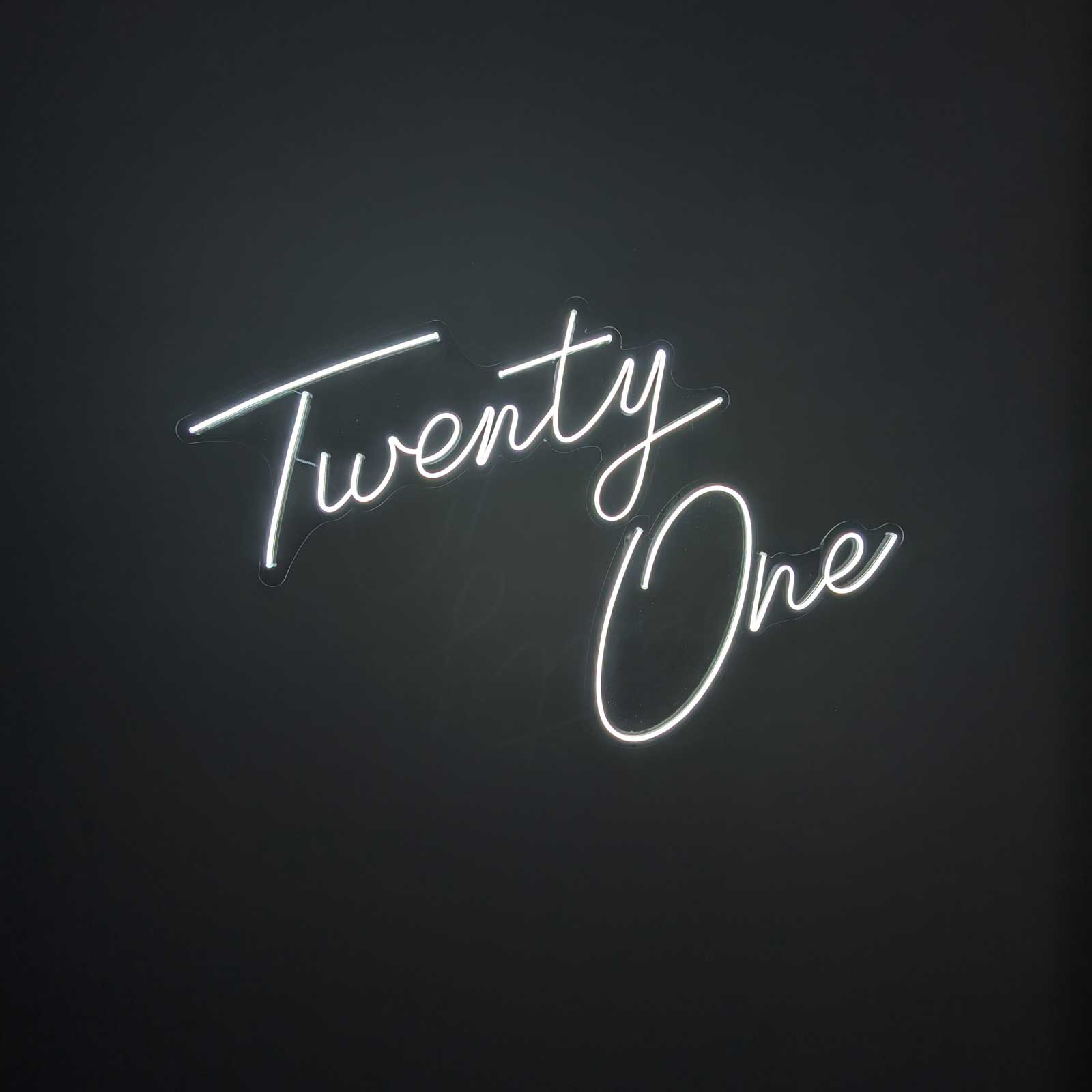 "Twenty One" Neon Sign