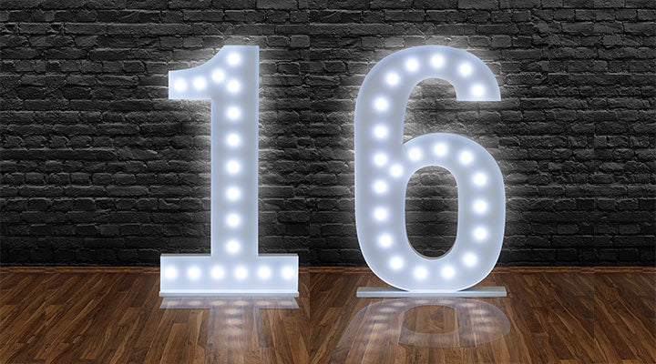 Sweet Sixteenth Birthday Decorations