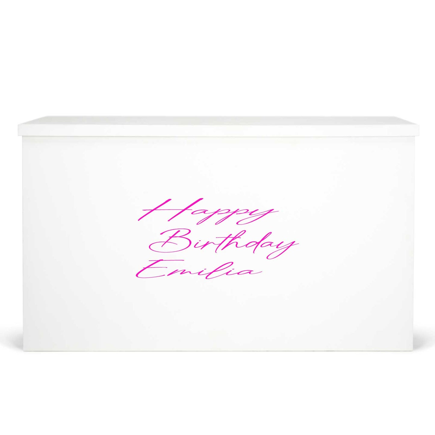 "Happy Birthday Emilia" Decal