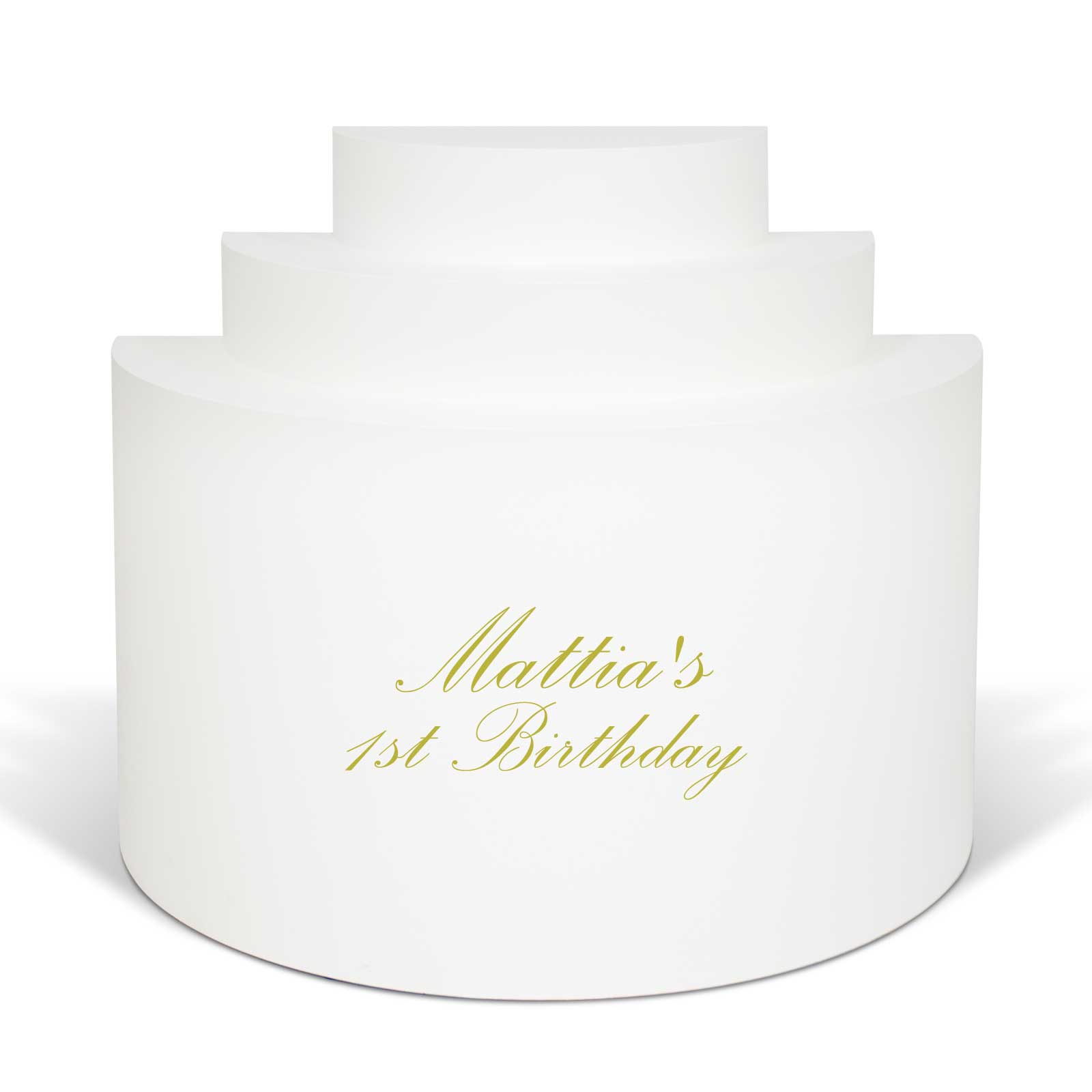 "Mattia's 1st Birthday" Decal