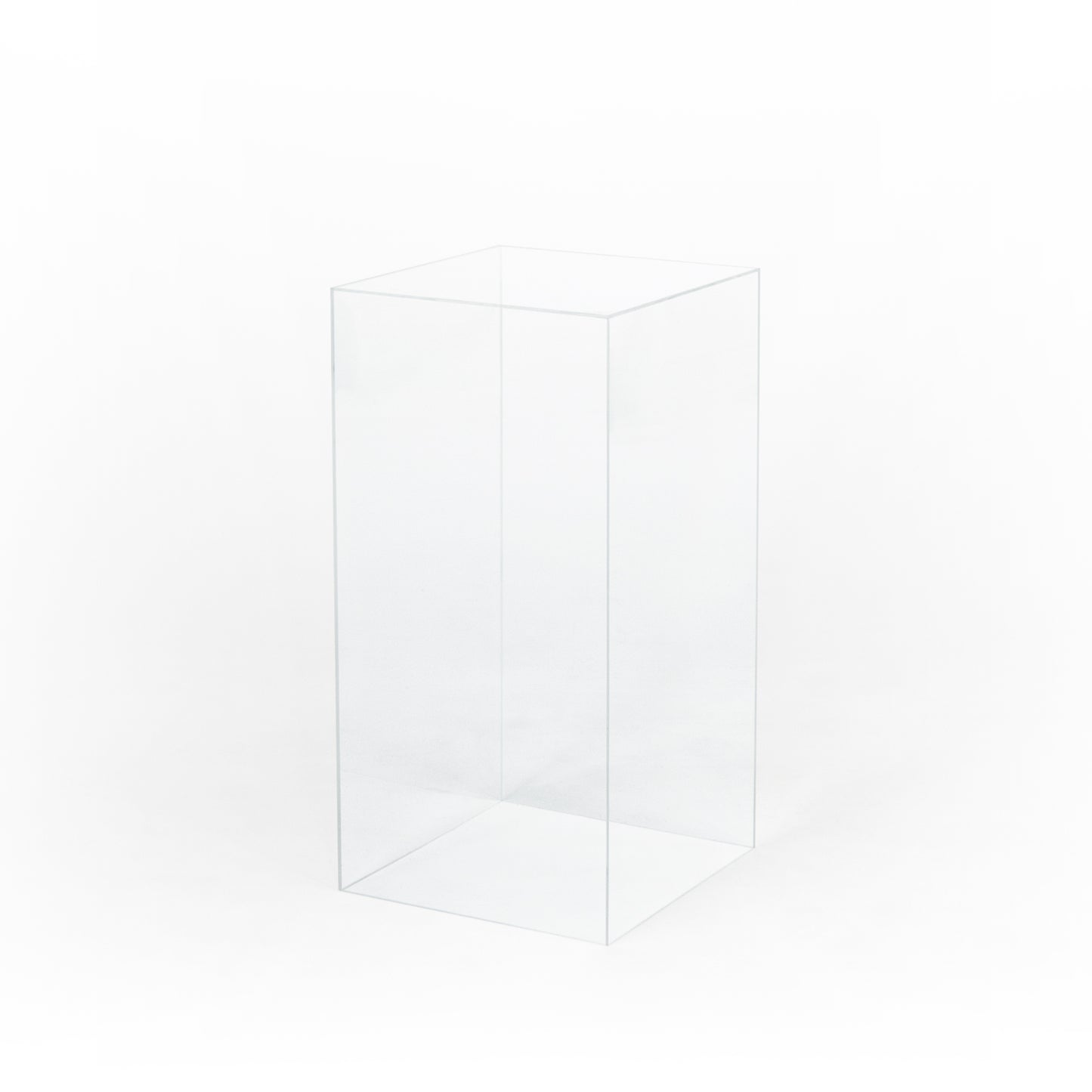 Clear Square Cake Plinth
