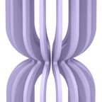 Lilac Slatted Hour Glass Cake Plinth