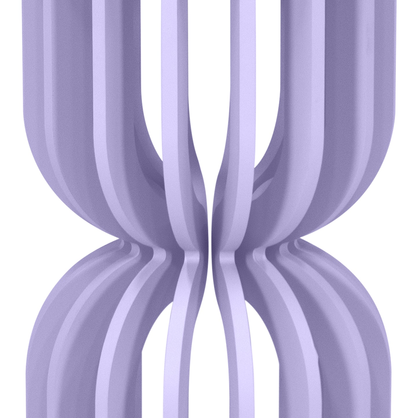 Lilac Slattered Hour Glass Cake Plinth
