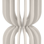 Beige Slatted Hour Glass Cake Plinth