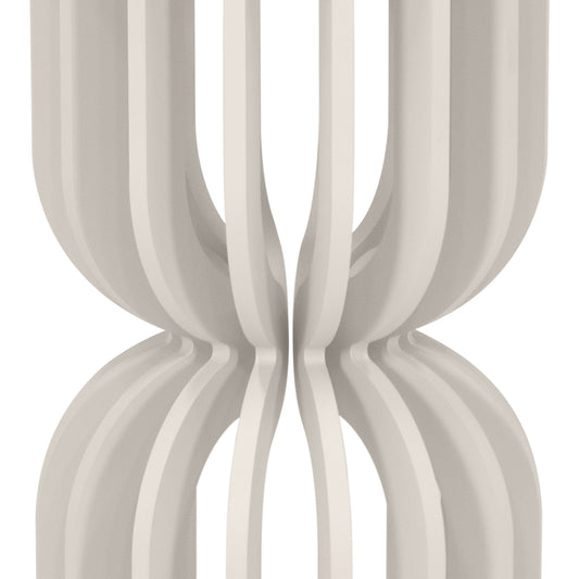 Beige Slattered Hour Glass Cake Plinth