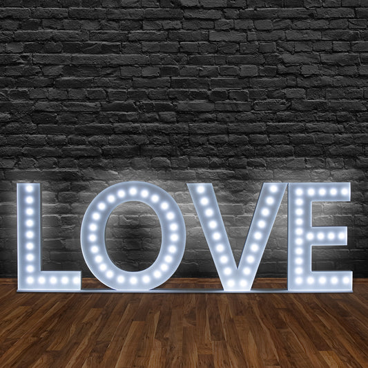 White LOVE Lights