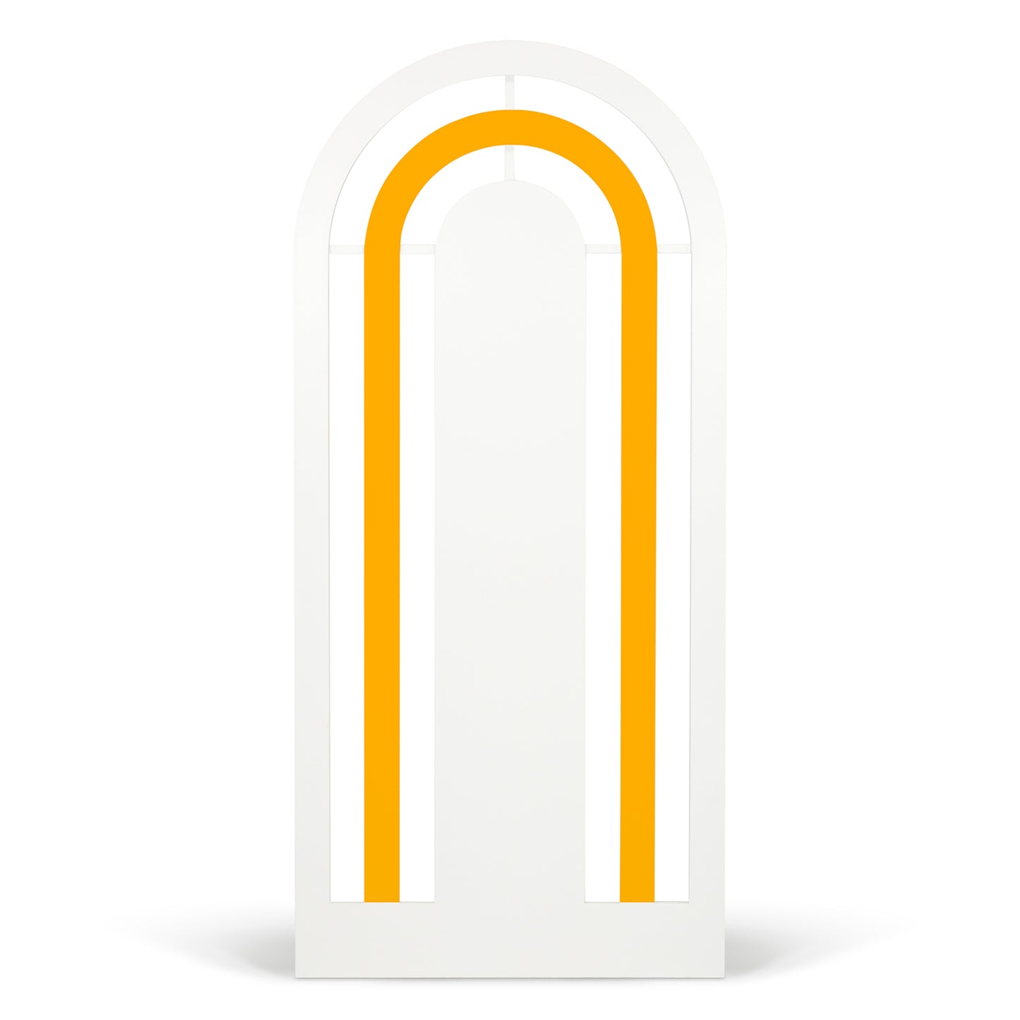 White & Yellow Rainbow Arch Backdrop